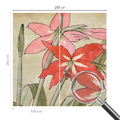 Moderne Fototapete nach Maß Taglilienblüten