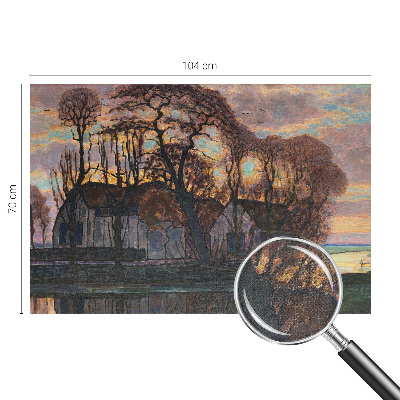 Motivtapete fürs Wohnzimmer Abendlandschaft