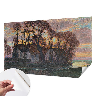 Motivtapete fürs Wohnzimmer Abendlandschaft