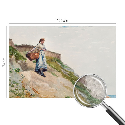 Selbstklebende Fototapete fürs Wohnzimmer Weibliche Landschaft