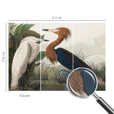 Fototapete nach Maß Vögel in Pflanzen