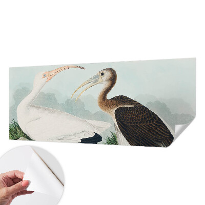 3D-Fototapete fürs Schlafzimmer Vogelpaar