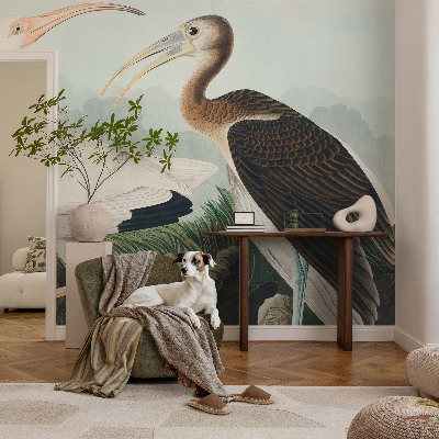 3D-Fototapete fürs Schlafzimmer Vogelpaar