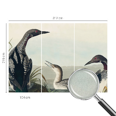 Hochwertige Bildtapete Vögel über dem Wasser