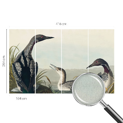 Hochwertige Bildtapete Vögel über dem Wasser