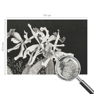 Vintage tapete Orchideenillustration