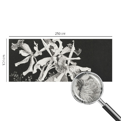 Vintage tapete Orchideenillustration