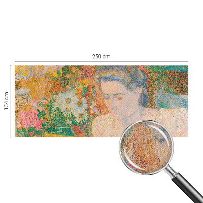 Selbstklebende Fototapete für die Wand Blumenporträt