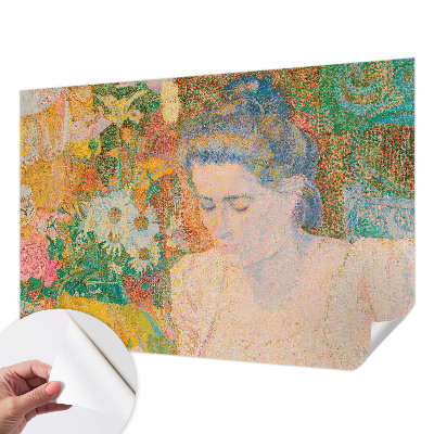 Selbstklebende Fototapete für die Wand Blumenporträt