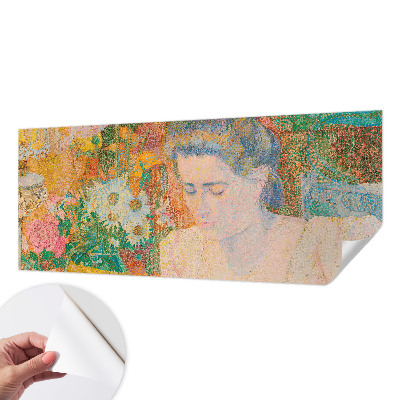 Selbstklebende Fototapete für die Wand Blumenporträt