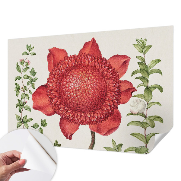 3D-Fototapete fürs Schlafzimmer Florale Eleganz