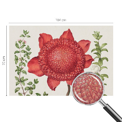 3D-Fototapete fürs Schlafzimmer Florale Eleganz