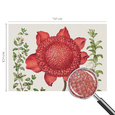 3D-Fototapete fürs Schlafzimmer Florale Eleganz