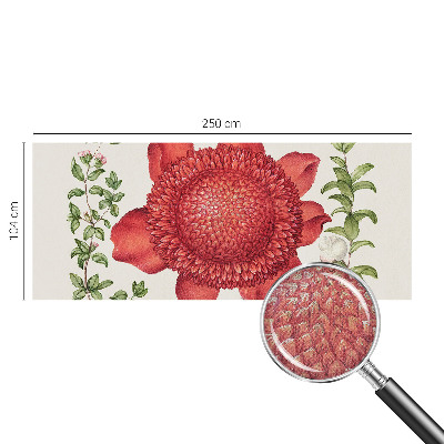 3D-Fototapete fürs Schlafzimmer Florale Eleganz