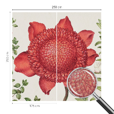 3D-Fototapete fürs Schlafzimmer Florale Eleganz