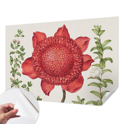 3D-Fototapete fürs Schlafzimmer Florale Eleganz