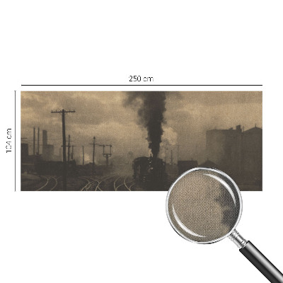 3D-Fototapete fürs Wohnzimmer Industrielandschaft