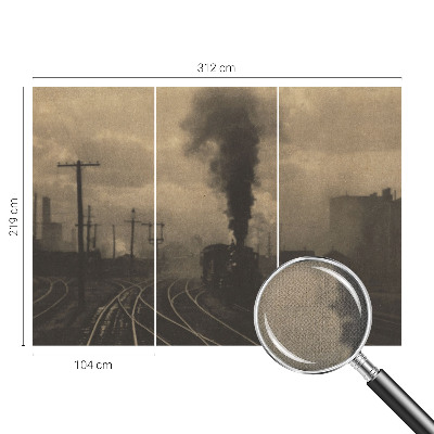 3D-Fototapete fürs Wohnzimmer Industrielandschaft