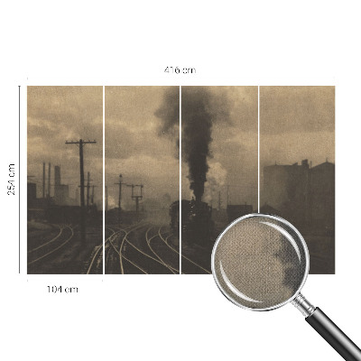 3D-Fototapete fürs Wohnzimmer Industrielandschaft