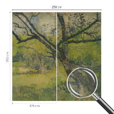 3D-Fototapete fürs Schlafzimmer Grüne Landschaft