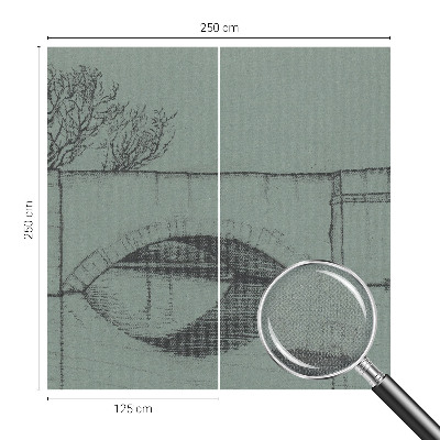 Moderne Fototapete nach Maß Bogenbrücke