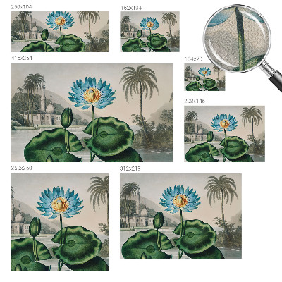 Vintage tapete Exotische Landschaft