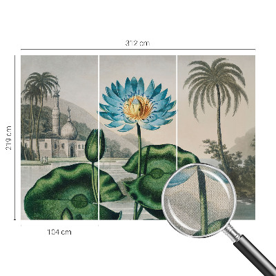 Vintage tapete Exotische Landschaft