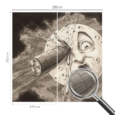 Selbstklebende Fototapete für die Wand Kosmische Kollision