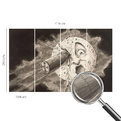 Selbstklebende Fototapete für die Wand Kosmische Kollision