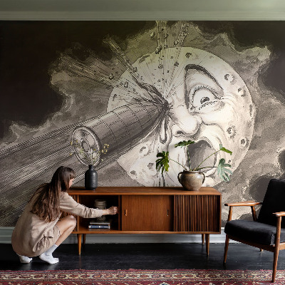 Selbstklebende Fototapete für die Wand Kosmische Kollision