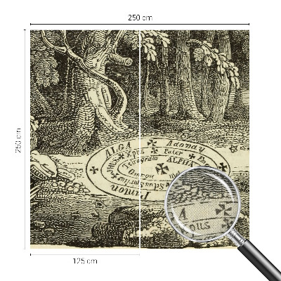 Selbstklebende Fototapete fürs Wohnzimmer Magischer Kreis