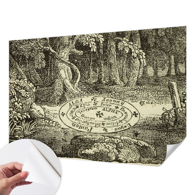 Selbstklebende Fototapete fürs Wohnzimmer Magischer Kreis