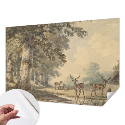 Selbstklebende Fototapete fürs Kinderzimmer Waldfrieden