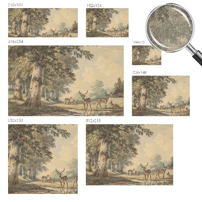 Selbstklebende Fototapete fürs Kinderzimmer Waldfrieden