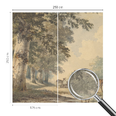 Selbstklebende Fototapete fürs Kinderzimmer Waldfrieden