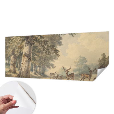 Selbstklebende Fototapete fürs Kinderzimmer Waldfrieden