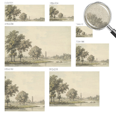 Moderne Fototapete nach Maß Ein ruhiger Park