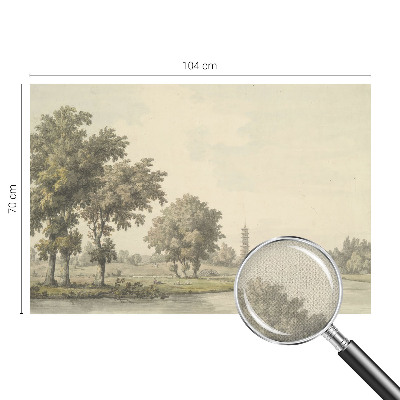 Moderne Fototapete nach Maß Ein ruhiger Park