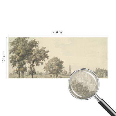 Moderne Fototapete nach Maß Ein ruhiger Park