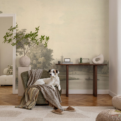 Moderne Fototapete nach Maß Ein ruhiger Park