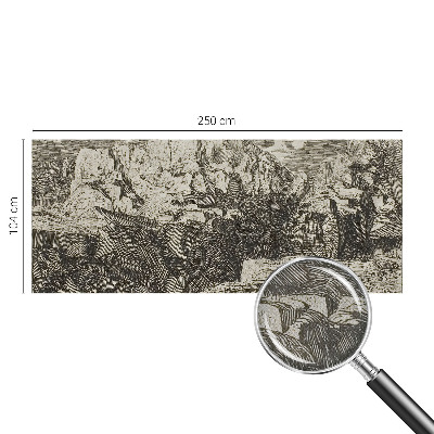 Moderne Fototapete nach Maß Berglandschaft