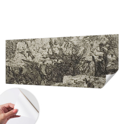 Moderne Fototapete nach Maß Berglandschaft