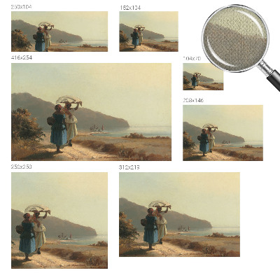 Vintage tapete Ein Spaziergang am Meer