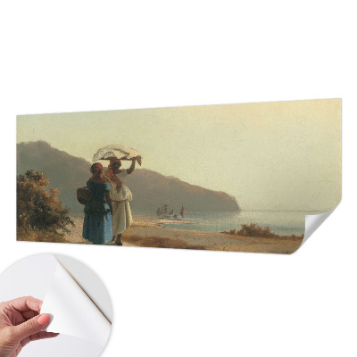 Vintage tapete Ein Spaziergang am Meer