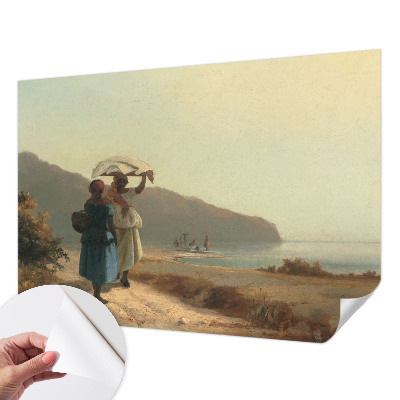 Vintage tapete Ein Spaziergang am Meer