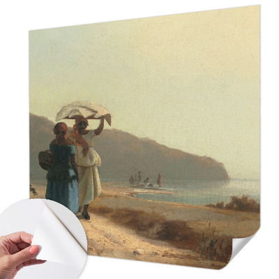 Vintage tapete Ein Spaziergang am Meer