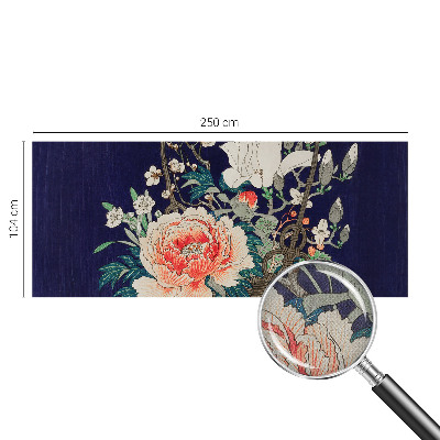 3D-Fototapete fürs Wohnzimmer Blumenkorb