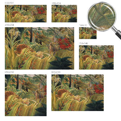 Moderne Fototapete nach Maß Exotischer Tiger