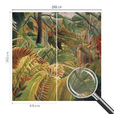 Moderne Fototapete nach Maß Exotischer Tiger