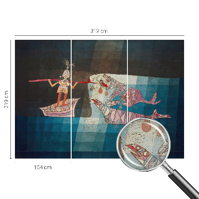 Motivtapete fürs Wohnzimmer Fischerjäger